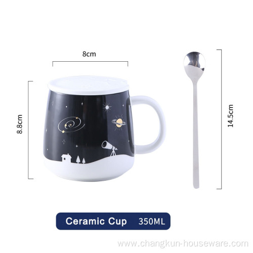 Customized logo tea coffee cup Custom porcelain mugs